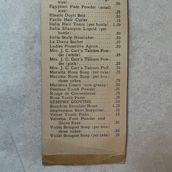 Victorian Trade Bookmark advertising Marietta Stanley Toiletries - Picture 4 of 8